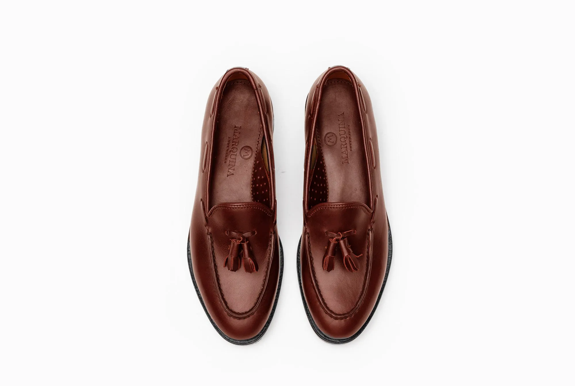 The Bonnie Tassel Loafers - Chestnut Brown