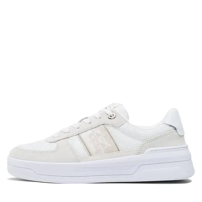 Tommy Hilfiger Basket Sneaker With Webbing Women FW0FW06950-WHTBEG