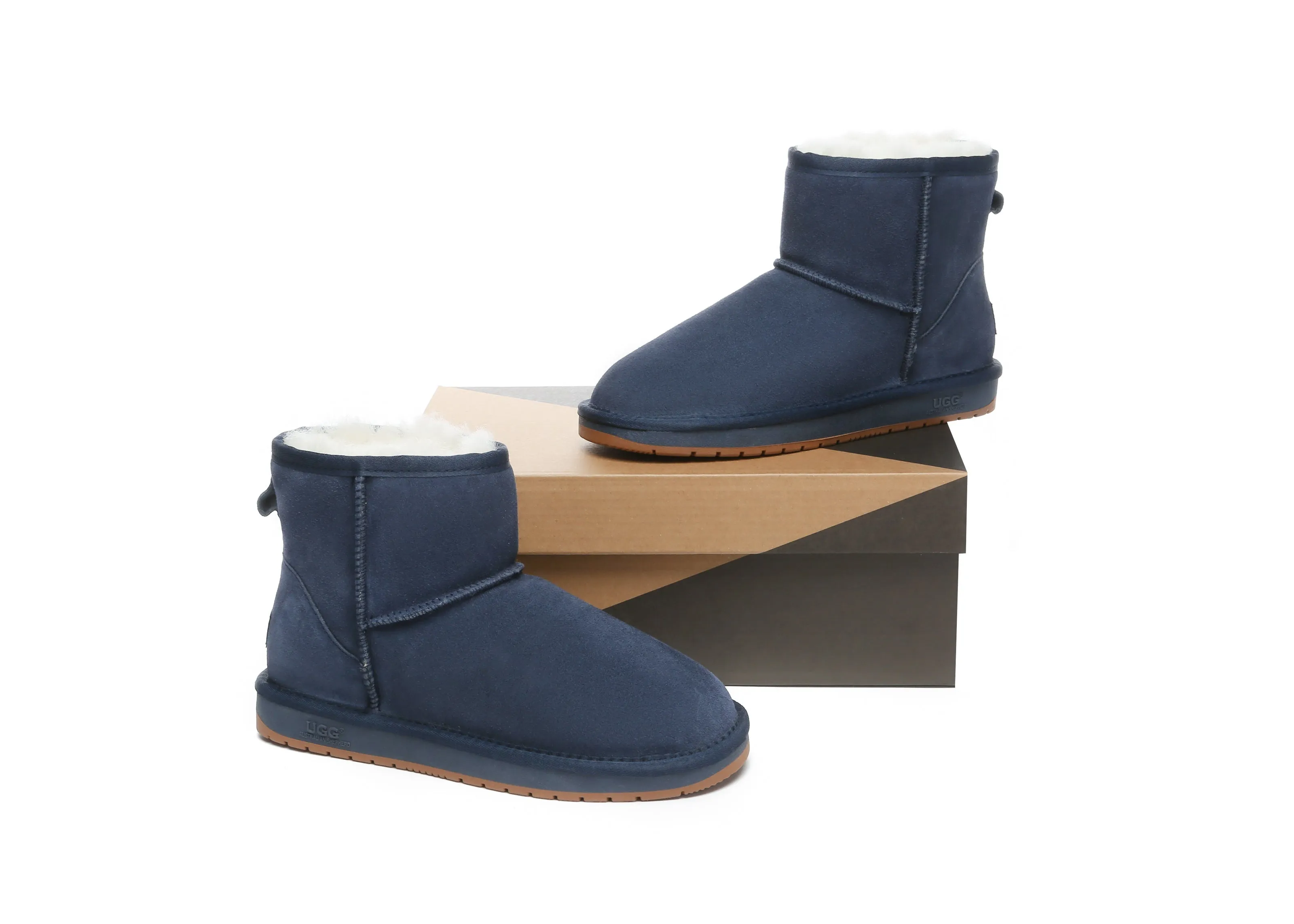 UGG Boots Women Men Sheepskin Wool Suede Mini Classic Boots