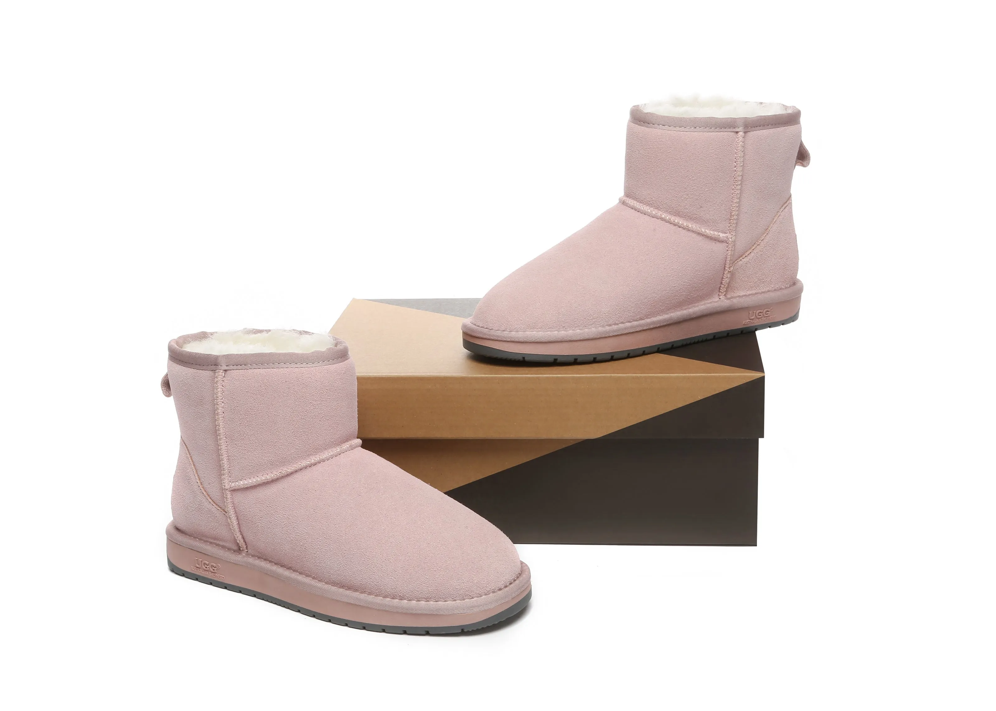 UGG Boots Women Men Sheepskin Wool Suede Mini Classic Boots