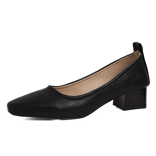 Women's Casual Professional Low Heel Pumps 10498220S