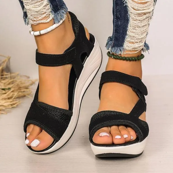 Women's Casual Sports Shoes Velcro Wedge Sandals 70032127S