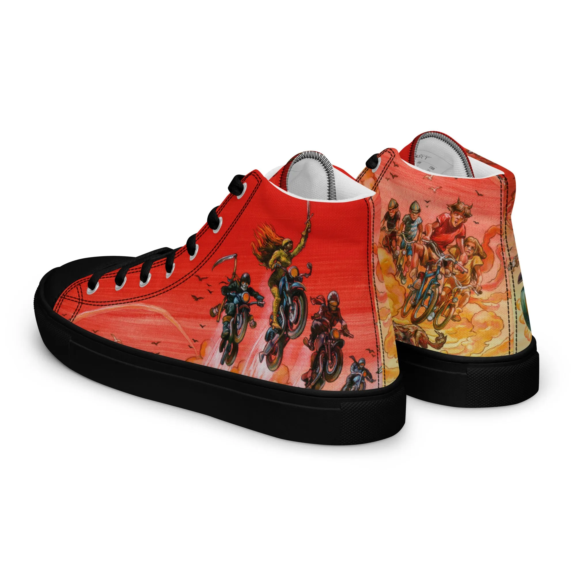 Women’s Good Omens High Top Canvas Shoes - Free Shipping *US SIZES SHOWN! USE CHART!