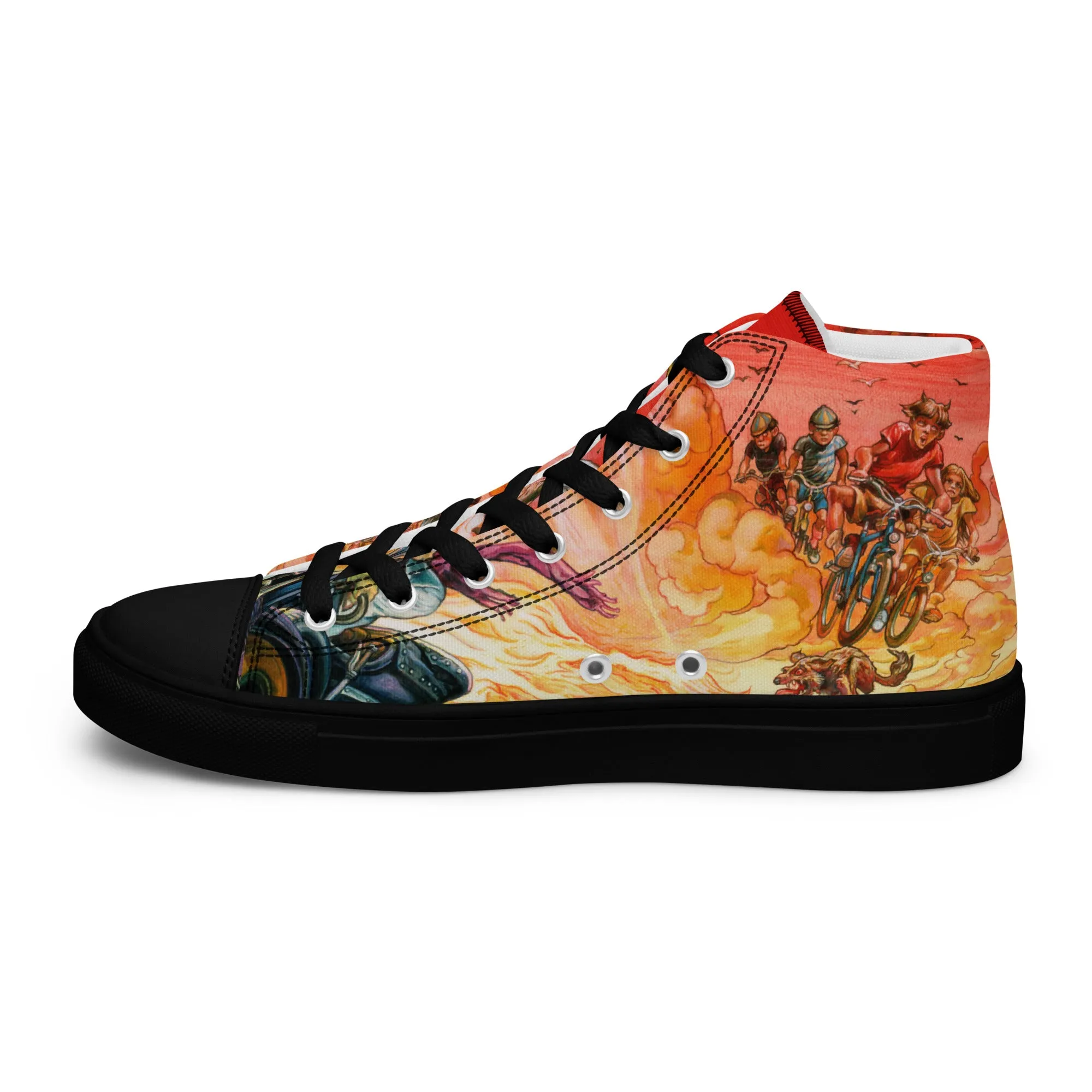 Women’s Good Omens High Top Canvas Shoes - Free Shipping *US SIZES SHOWN! USE CHART!