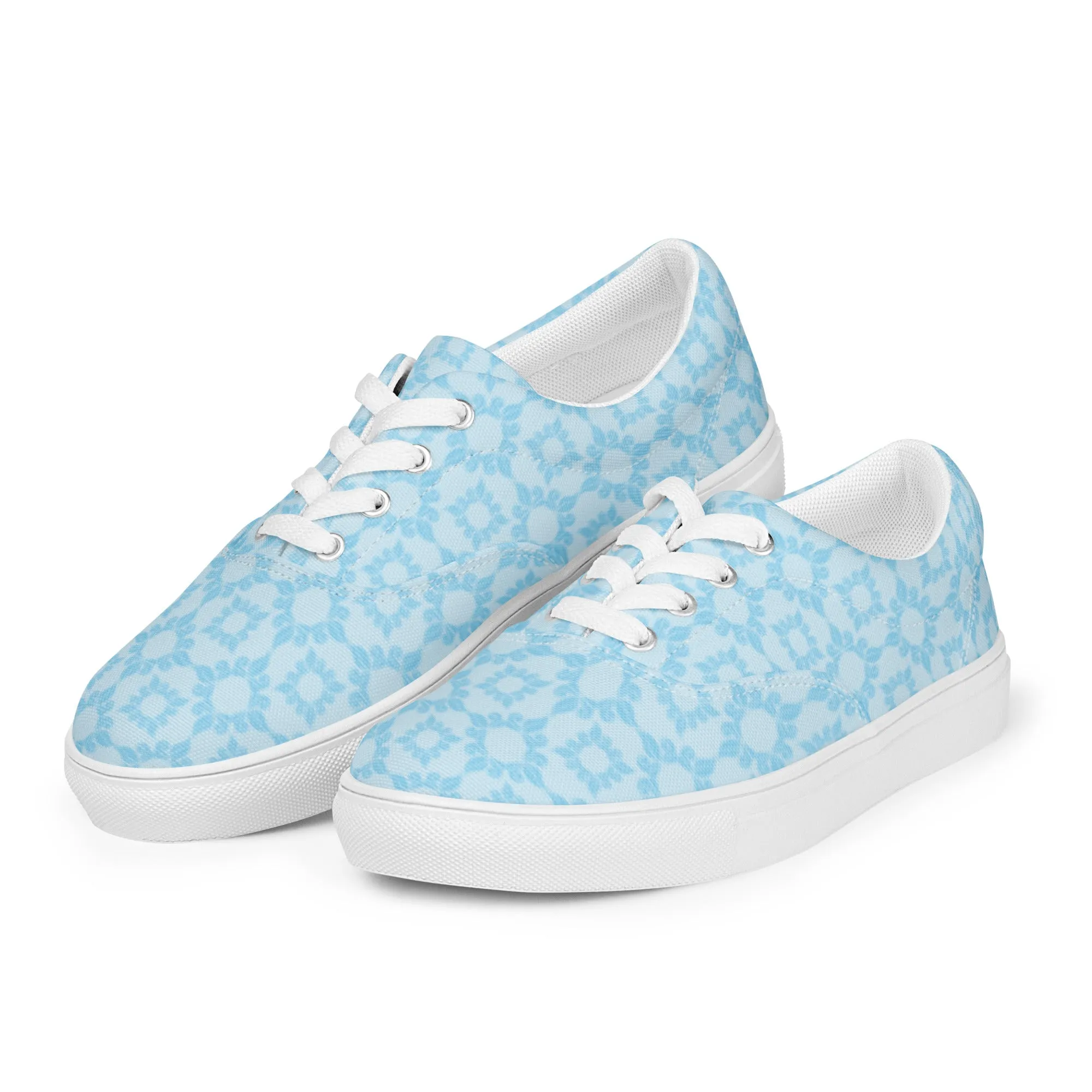 Women’s lace-up canvas shoes Triangle