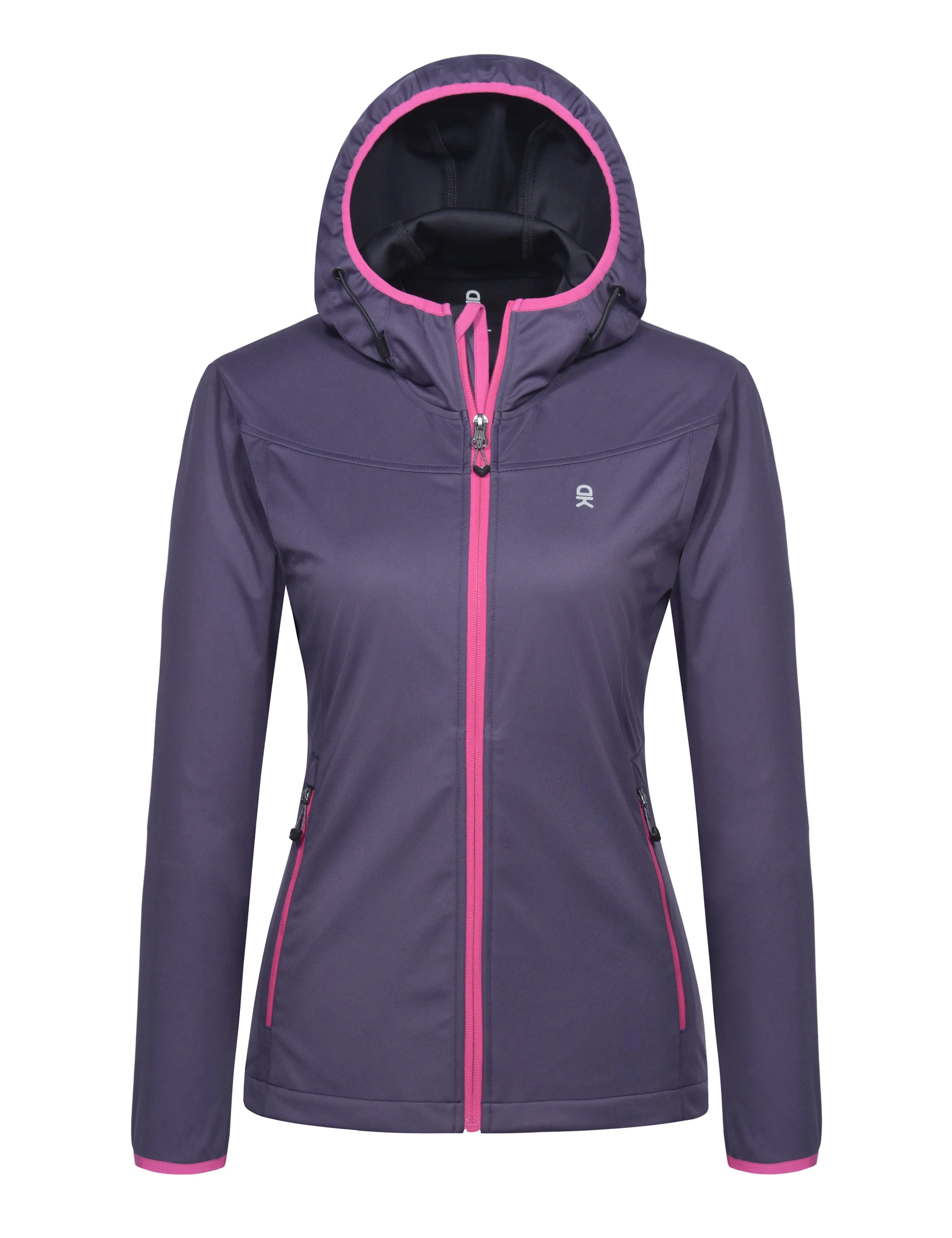 Women's Lightweight Hooded Hiking Softshell Jacket